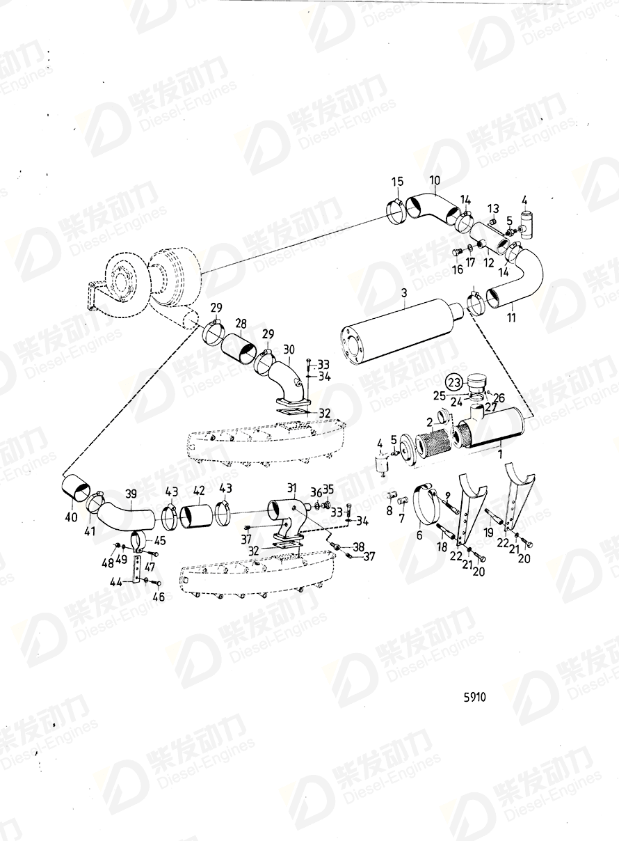 VOLVO Gasket 468243 Drawing